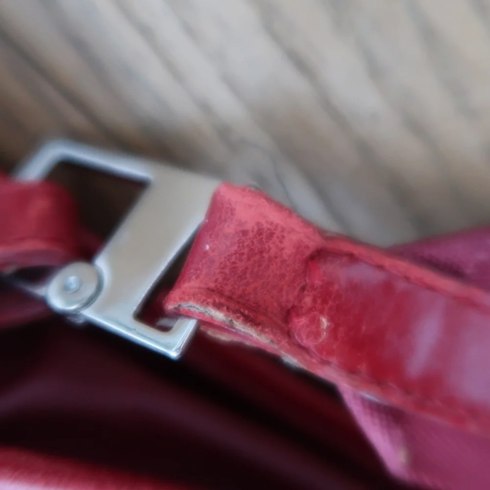 Piquardo Laptop Briefcase Red Leather